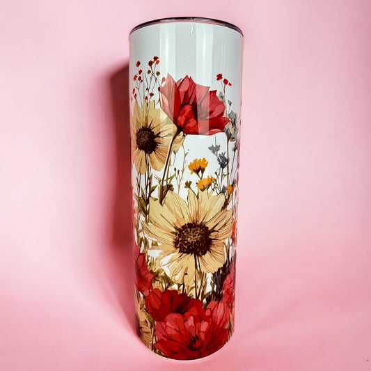 🌸Floral Garden Stainless Steel Thermal Tumbler 20oz (590ml)