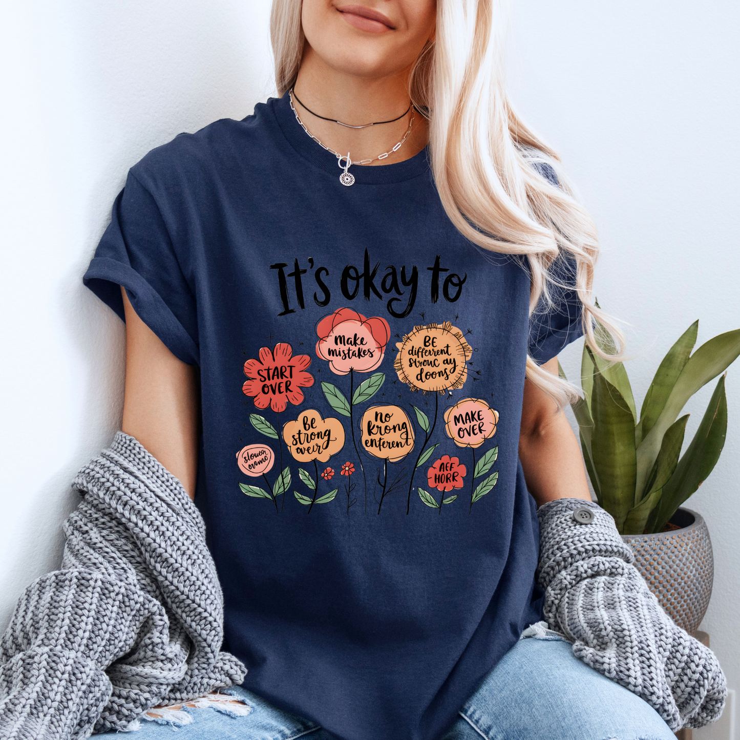🌷It’s Okay To Bloom Affirmation✨💖
100% Organic Cotton T-Shirt