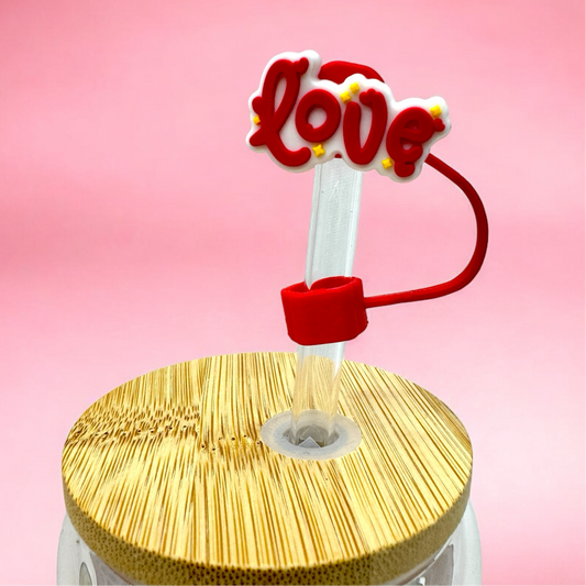 ❤️ Love Straw Topper – Perfect for Valentine’s Day! 🌟