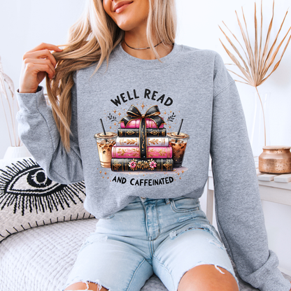 📚☕ Well Read & Caffeinated Sweatshirt ✨