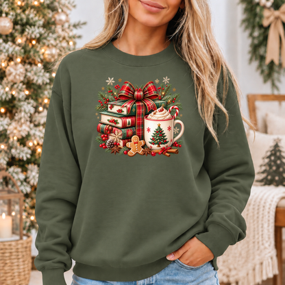Festive Christmas Book Nook ✨🎅 Cosy Christmas Sweatshirt