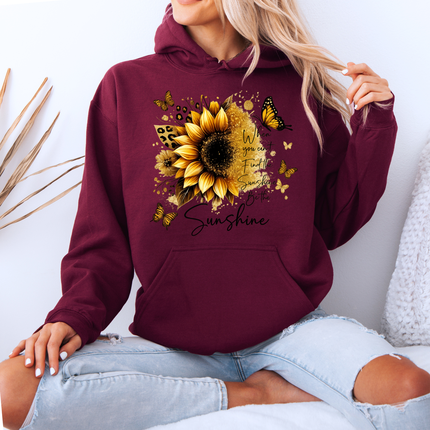 🌻🦋 Sunflower & Butterflies 🦋🌻✨ Luxuriously Thick Hoodie✨