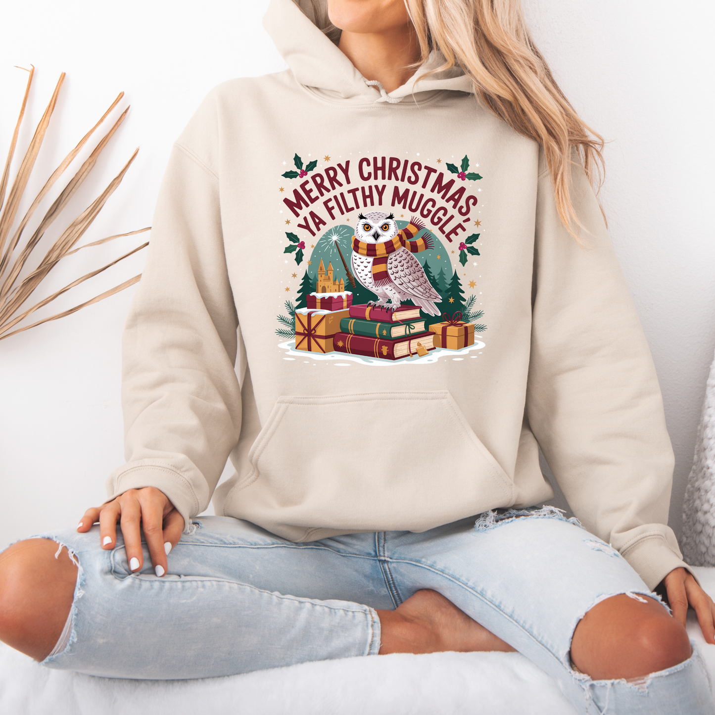 🧙‍♂️🎄 Filthy Muggle Christmas 🎄🧙‍♂️ Luxuriously Thick Hoodie