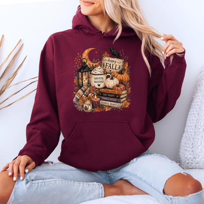 🍂🎃 Happy Fall Sweater Weather Hoodie 🎃🍂