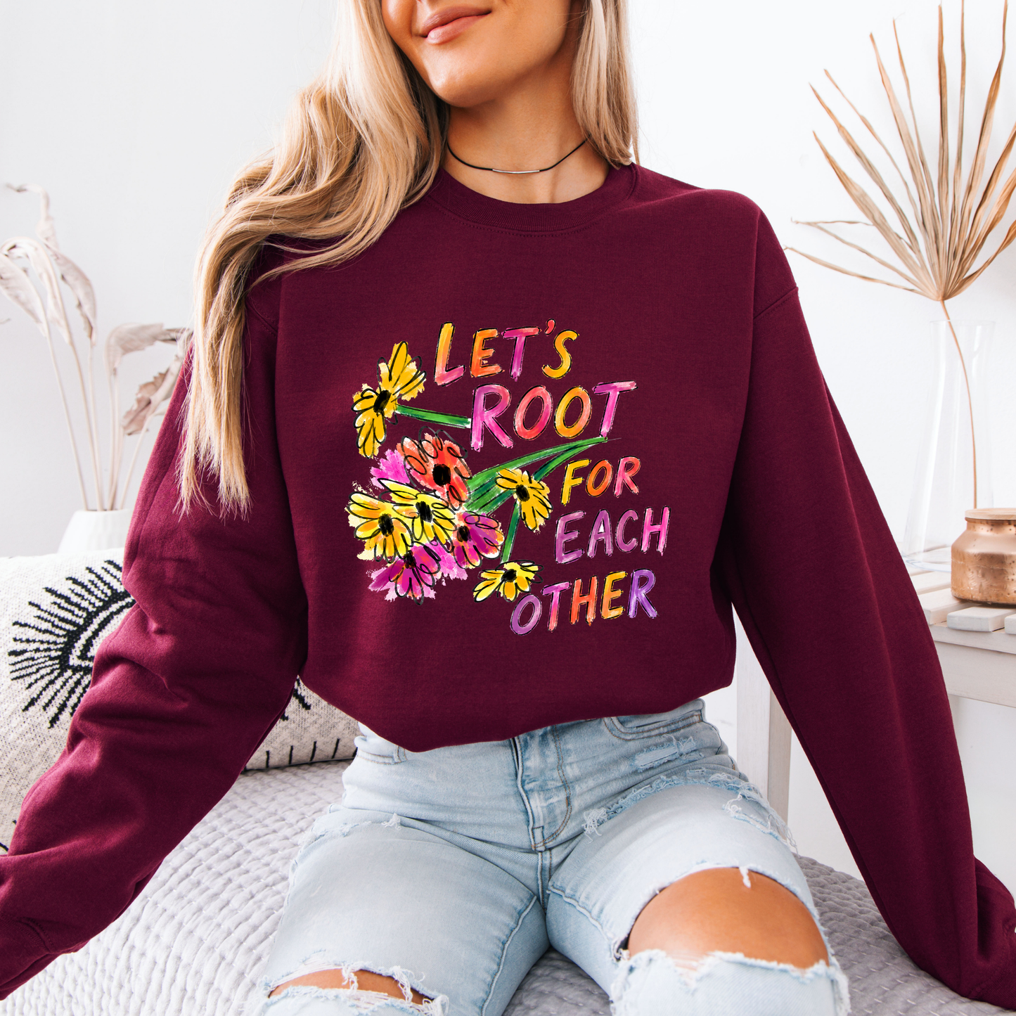 🌻💖 Floral Kindness Sweatshirt 🌸✨