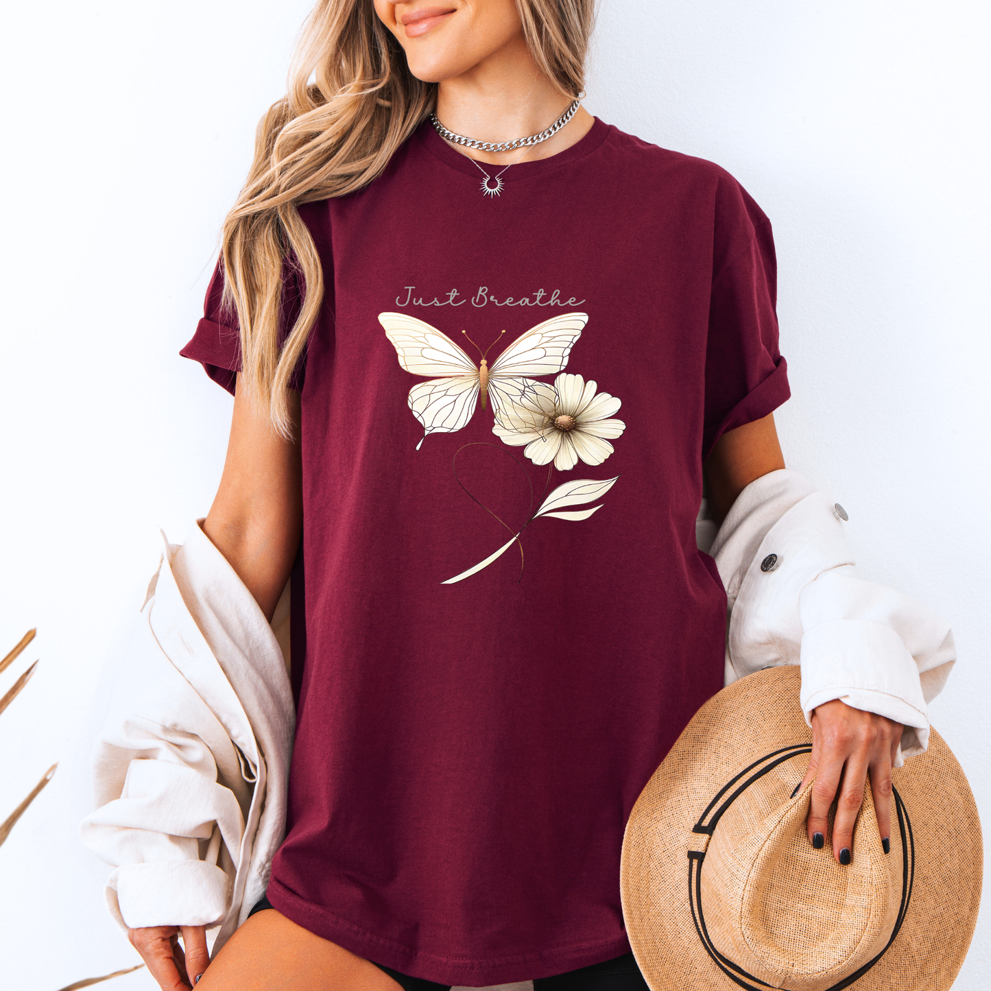 Just Breathe Butterfly & Bloom Hoodie 🦋🌼