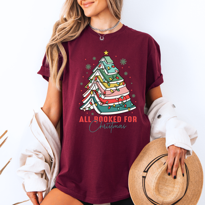 📚🎄 All Booked for Christmas ✨  100% Organic Cotton T-Shirt