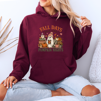 Fall Days & Pumpkin Nights Ghost Hoodie 👻🎃🍂