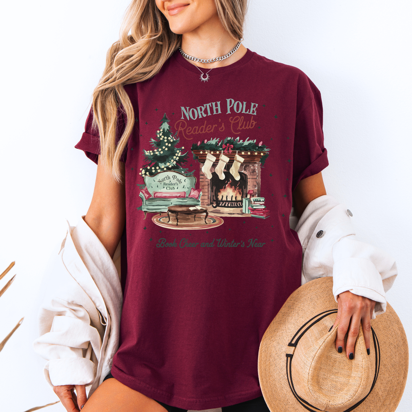 📚❄️ North Pole Reader’s Club ❄️📚  100% Organic Cotton T-Shirt
