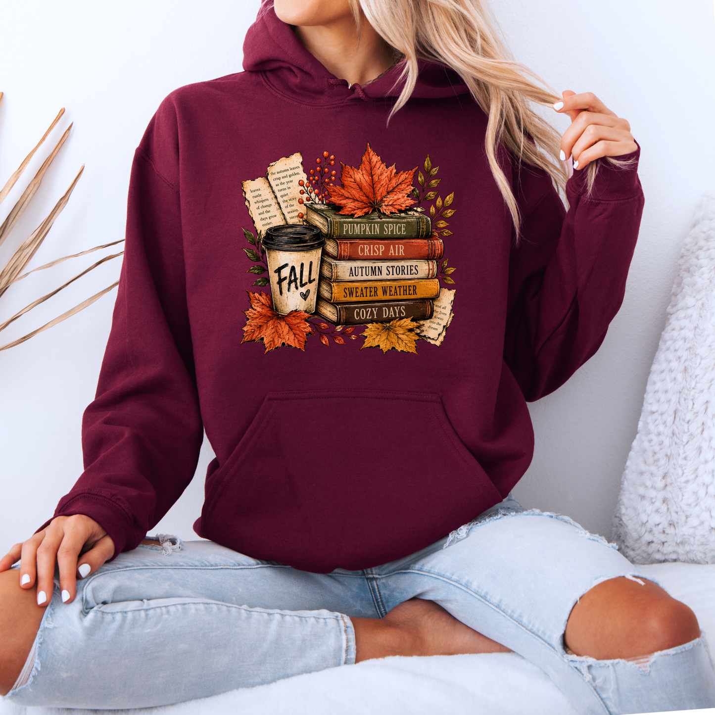 🍂 Fall Stories Bookish Hoodie 📚
