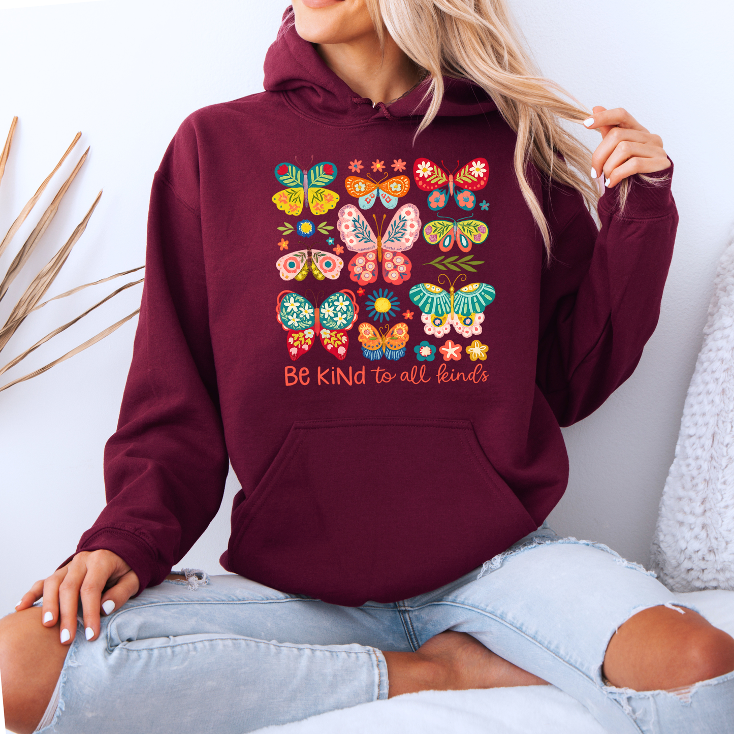 🦋 Colorful Butterflies 🦋✨ Luxuriously Thick Hoodie✨