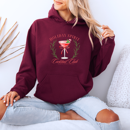 🍸 Holiday Spirit Cocktail Club 🎄  Luxuriously Thick Hoodie