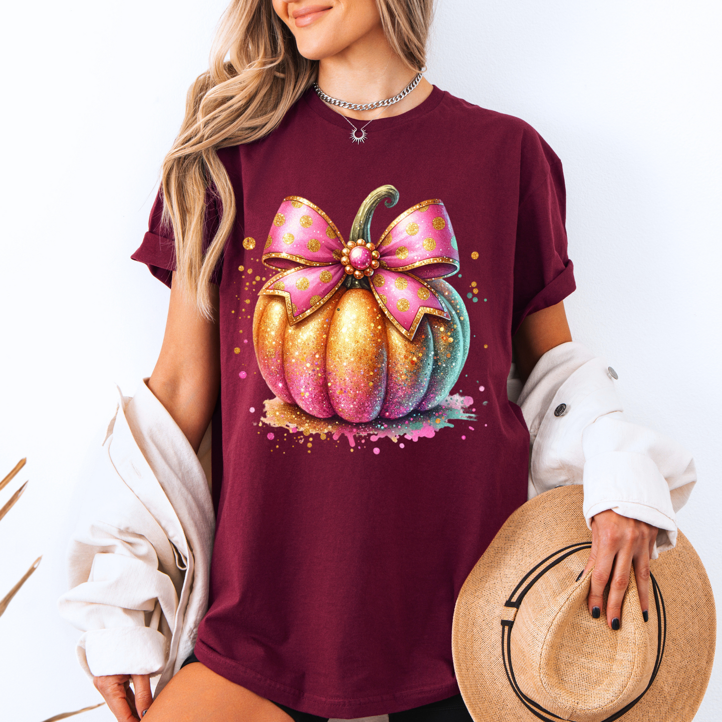 Glitter Pumpkin - 100% Organic cotton T-shirt