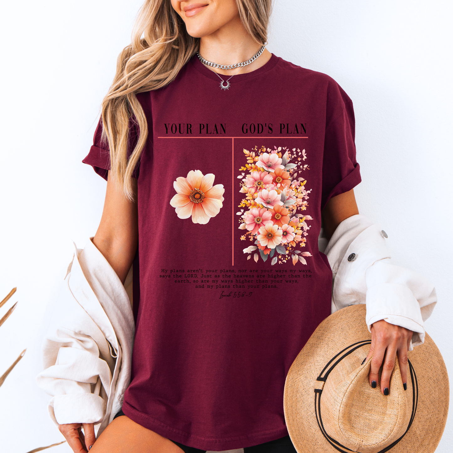 ✨ God’s Plan Floral T-Shirt 🌷