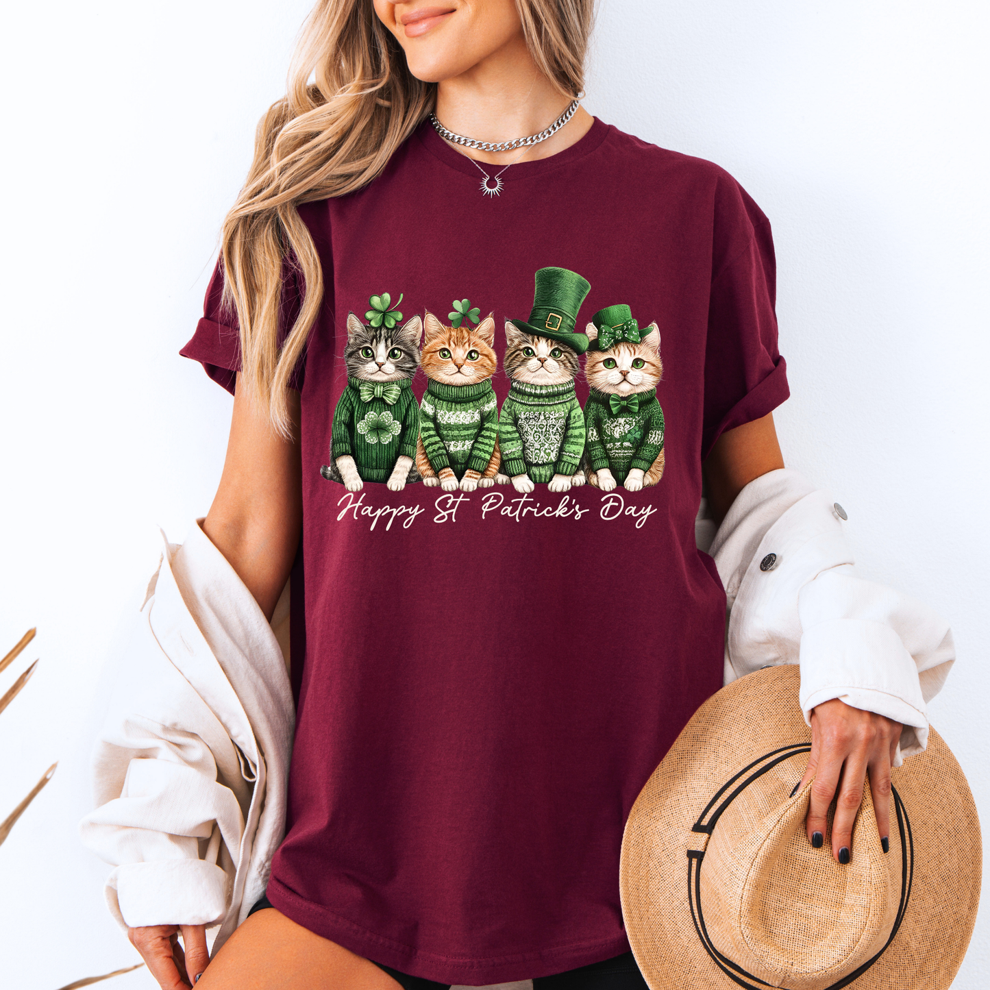 Lucky Cats St. Patrick’s Day T-Shirt 🍀🐾