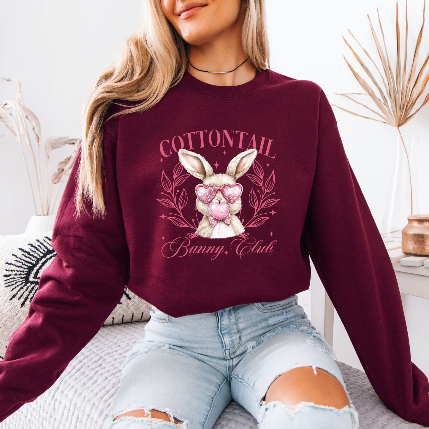 Cottontail Bunny Club Sweatshirt 🐰💖✨