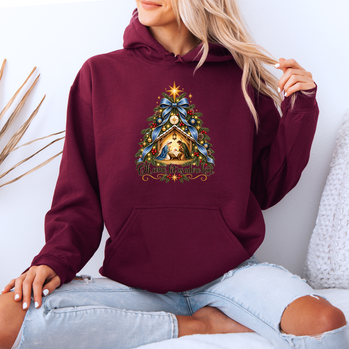 The Miracle of Christmas 🌟  Premium Christmas Hoodie