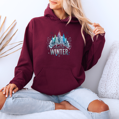 🌲 Frosted Forest Glow ❄️  Luxuriously Thick Hoodie