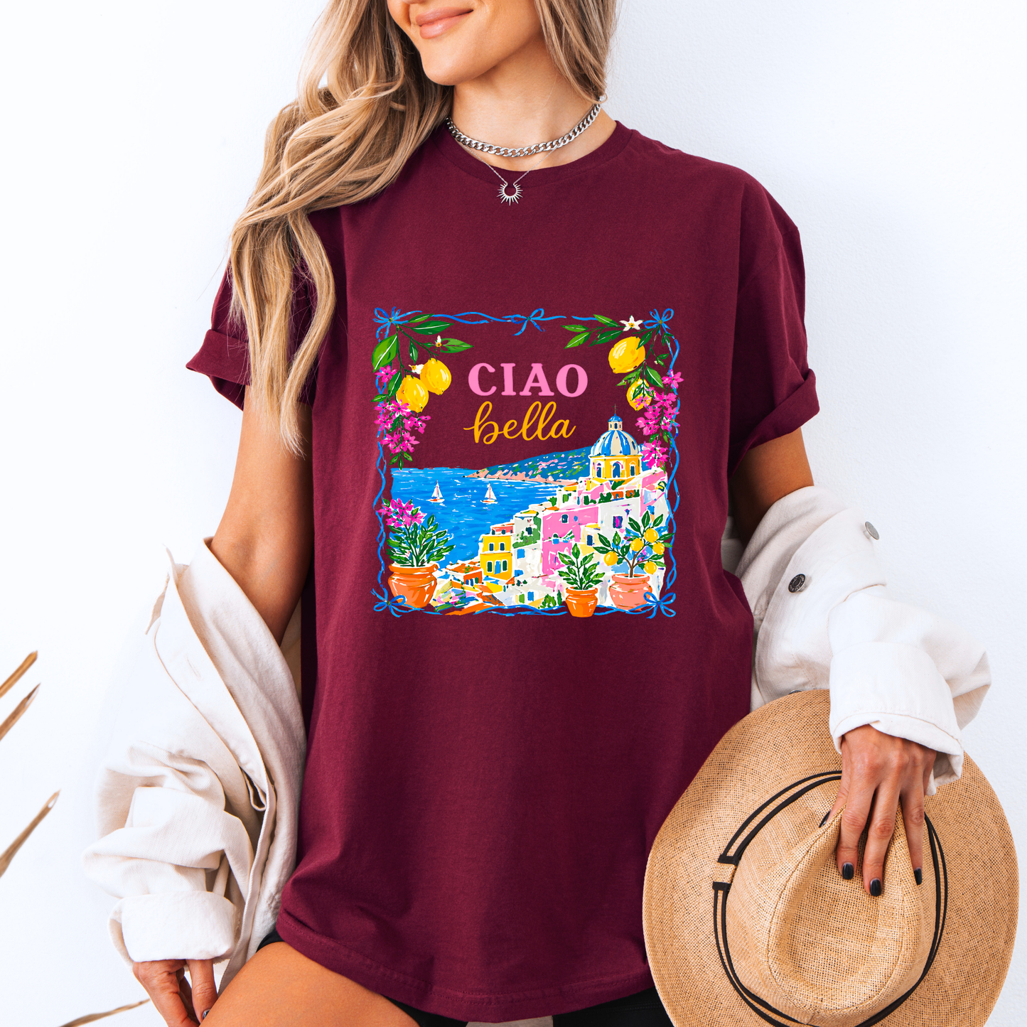 💙 Ciao Bella Seaside T-Shirt 🍋🌊