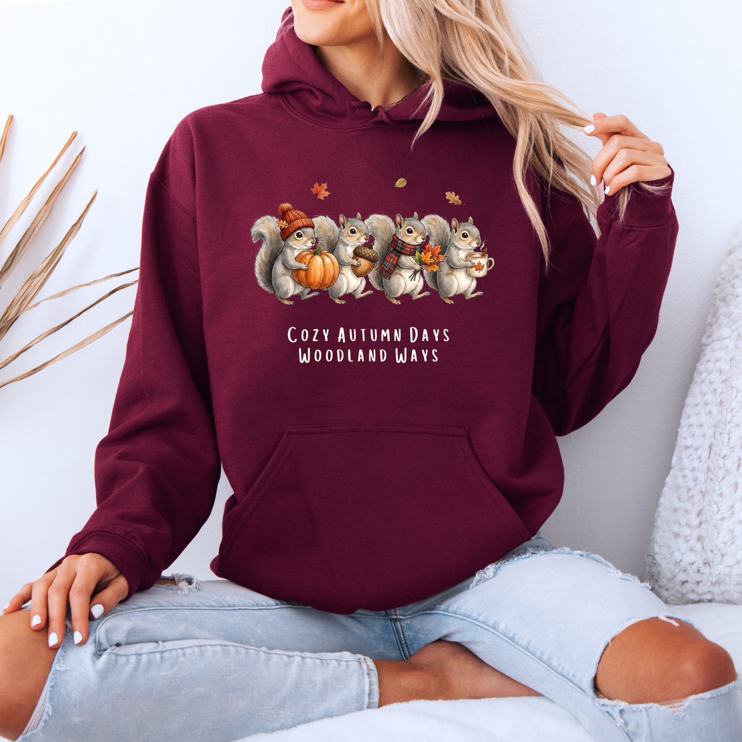 🐿️ Cozy Autumn Days Woodland Ways Hoodie 🍂🎃