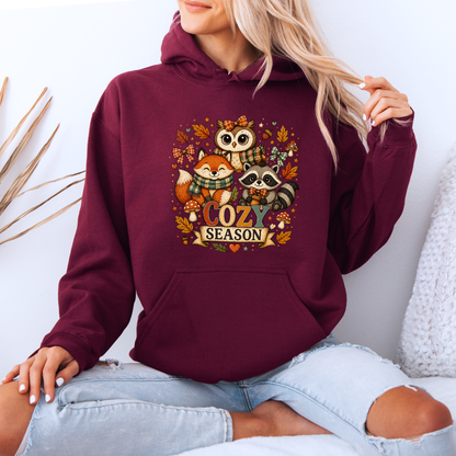 🍂☕ Cozy Season Friends Premium Hoodie 🎃✨