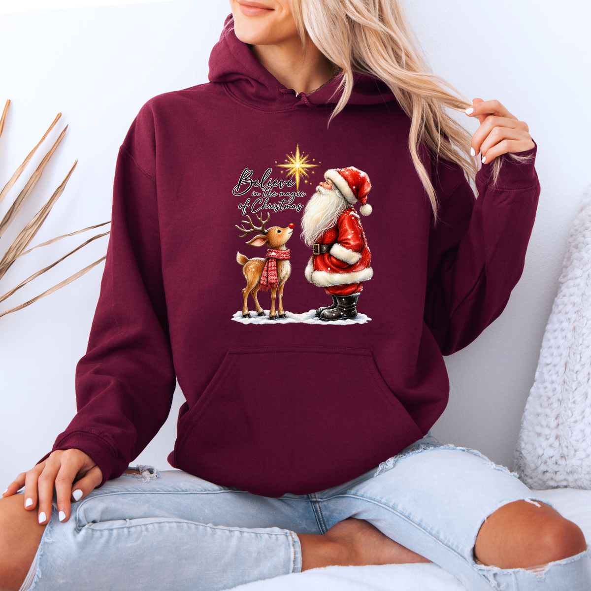Believe in the Magic of Christmas 🎅🦌✨  Premium Christmas Hoodie