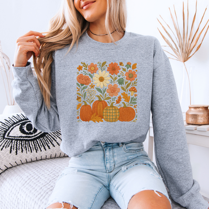 Harvest Stitch Garden Organic Cotton Crewneck Sweatshirt