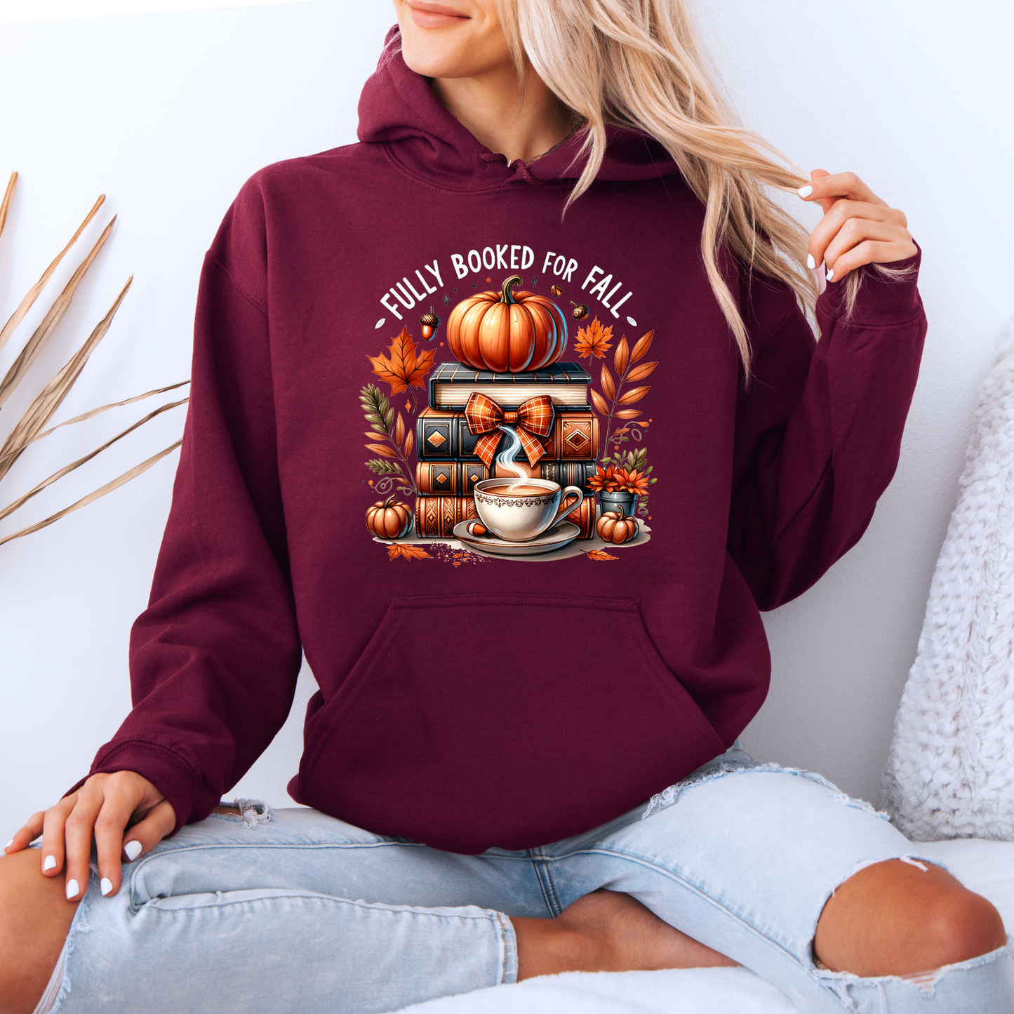 🍂📚 Fully Booked for Fall Hoodie 🎃☕