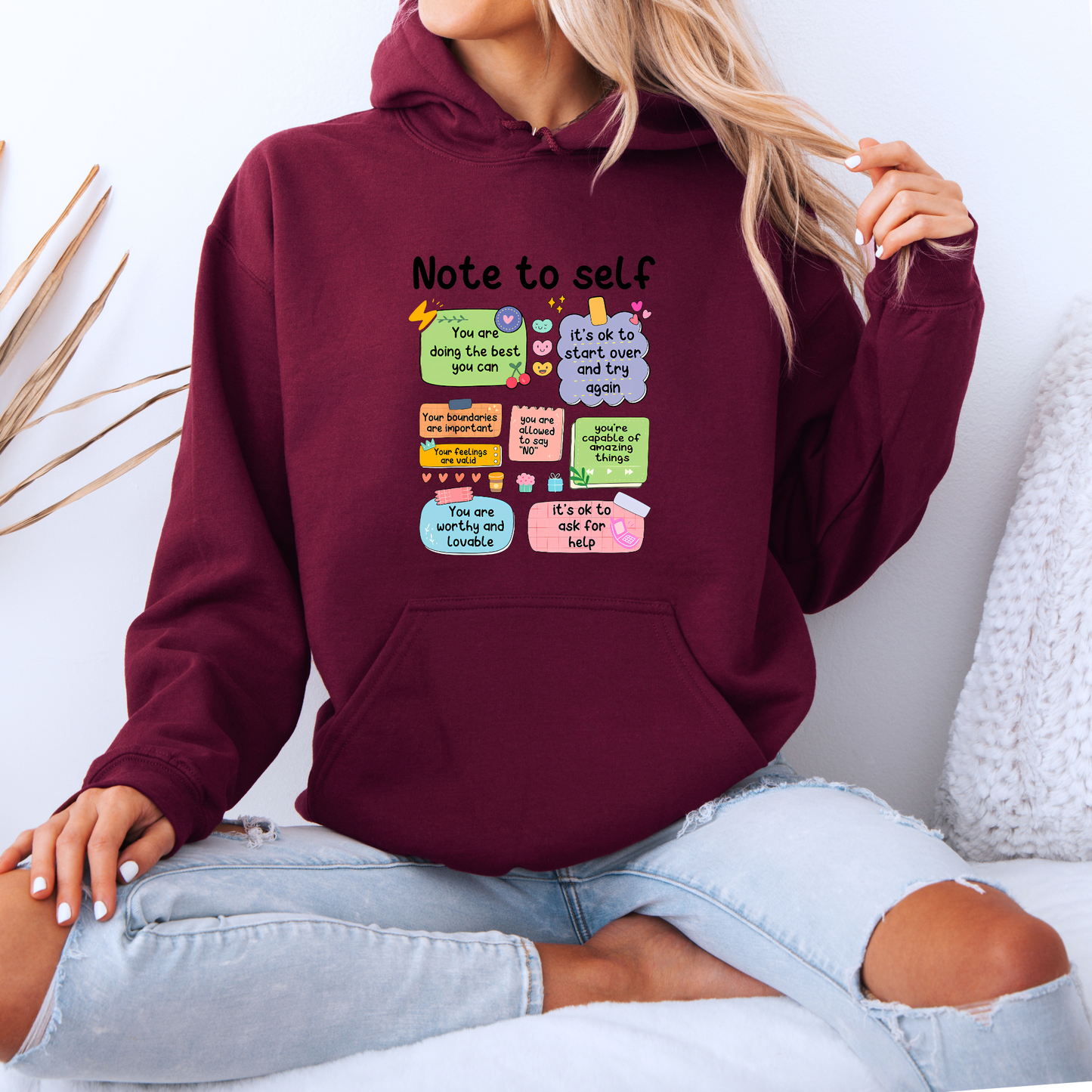 ✨ Note to Self Affirmation Hoodie