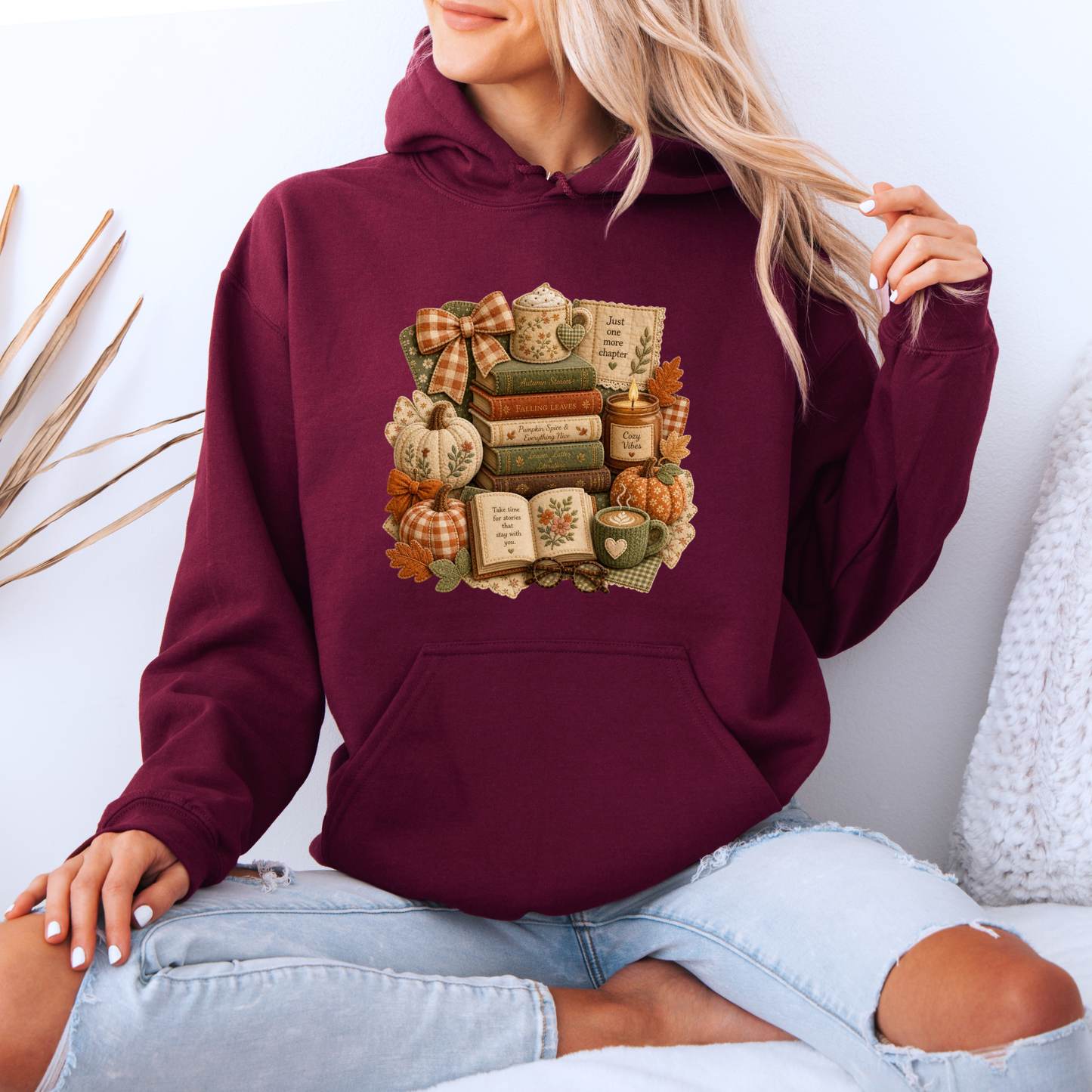🍂📚 Autumn Stories & Cozy Chapters Hoodie 🎃☕