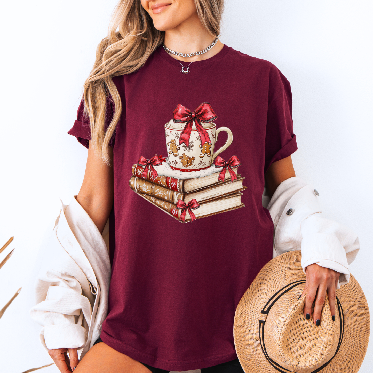 🍪📖 Gingerbread & Stories ✨ 100% Organic Cotton T-Shirt