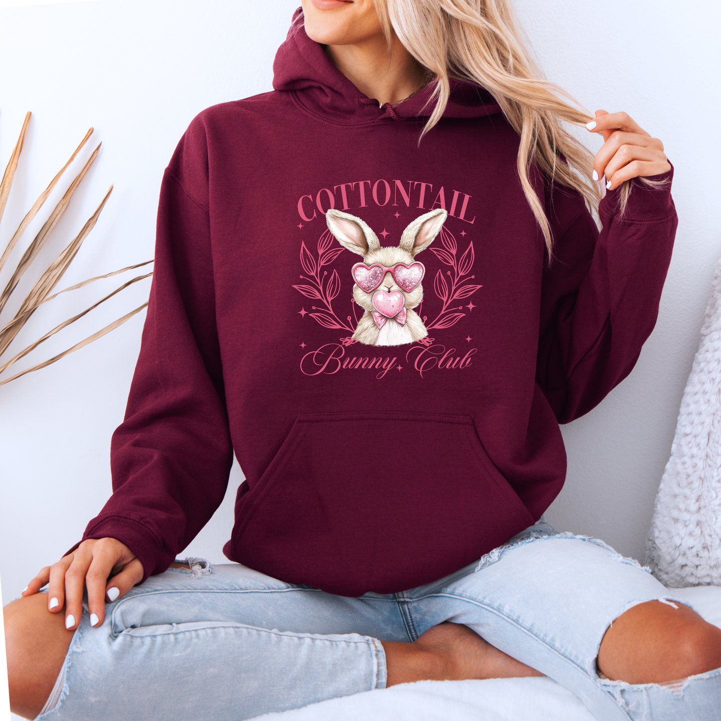 Cottontail Bunny Club Hoodie 🐰💖🌷✨