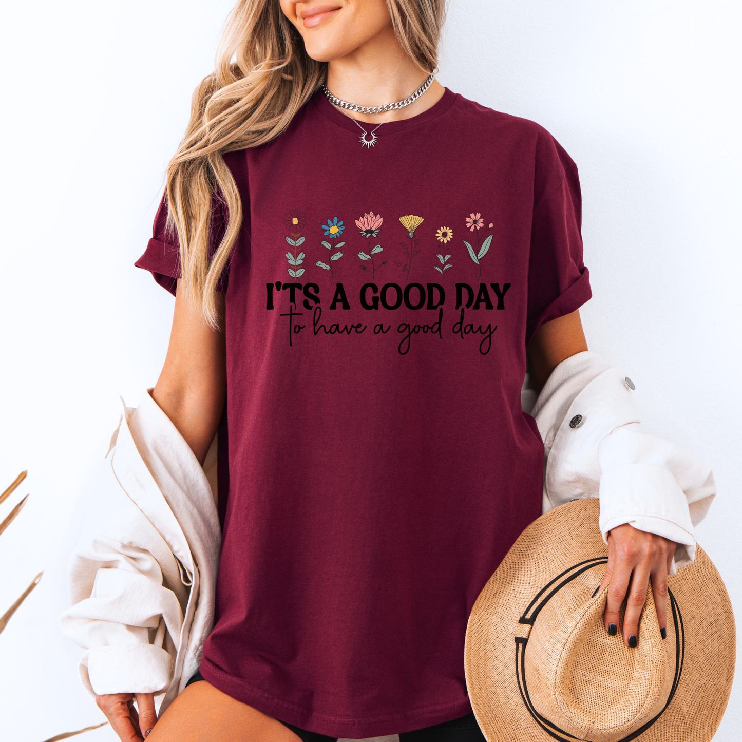 Good Day Wildflowers 🌼 t-shirt 100% Organic Cotton