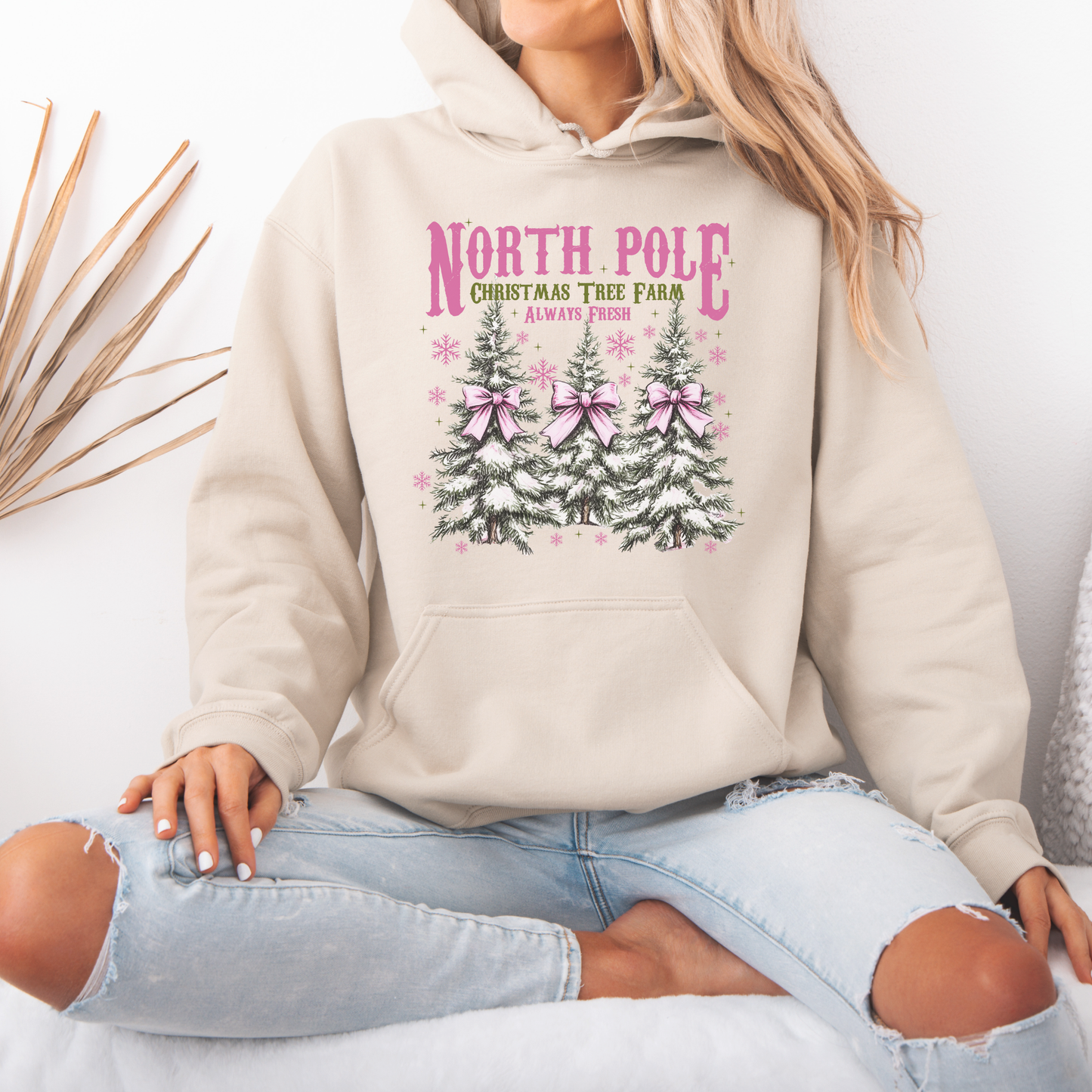 🌲❄️ North Pole Tree Farm ❄️🌲 Luxuriously Thick Hoodie