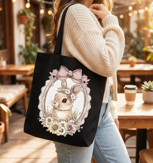 Cottagecore Bunny Tote Bag 🐰🌼