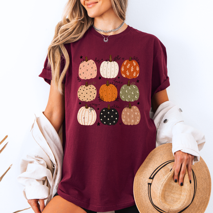 🎃🍂 Pumpkin Patch Cuties Cotton T-Shirt 🧡✨
