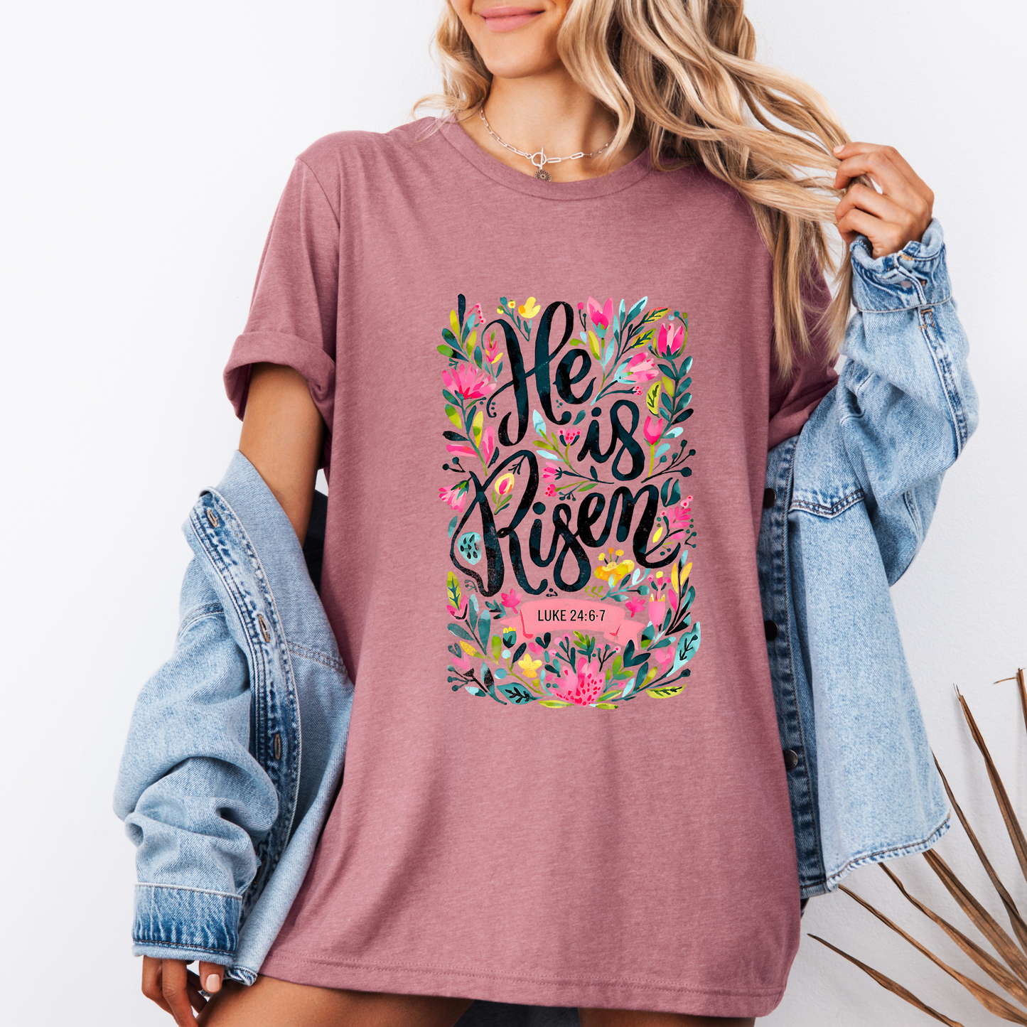 He Is Risen T-shirt 100% Organic Cotton