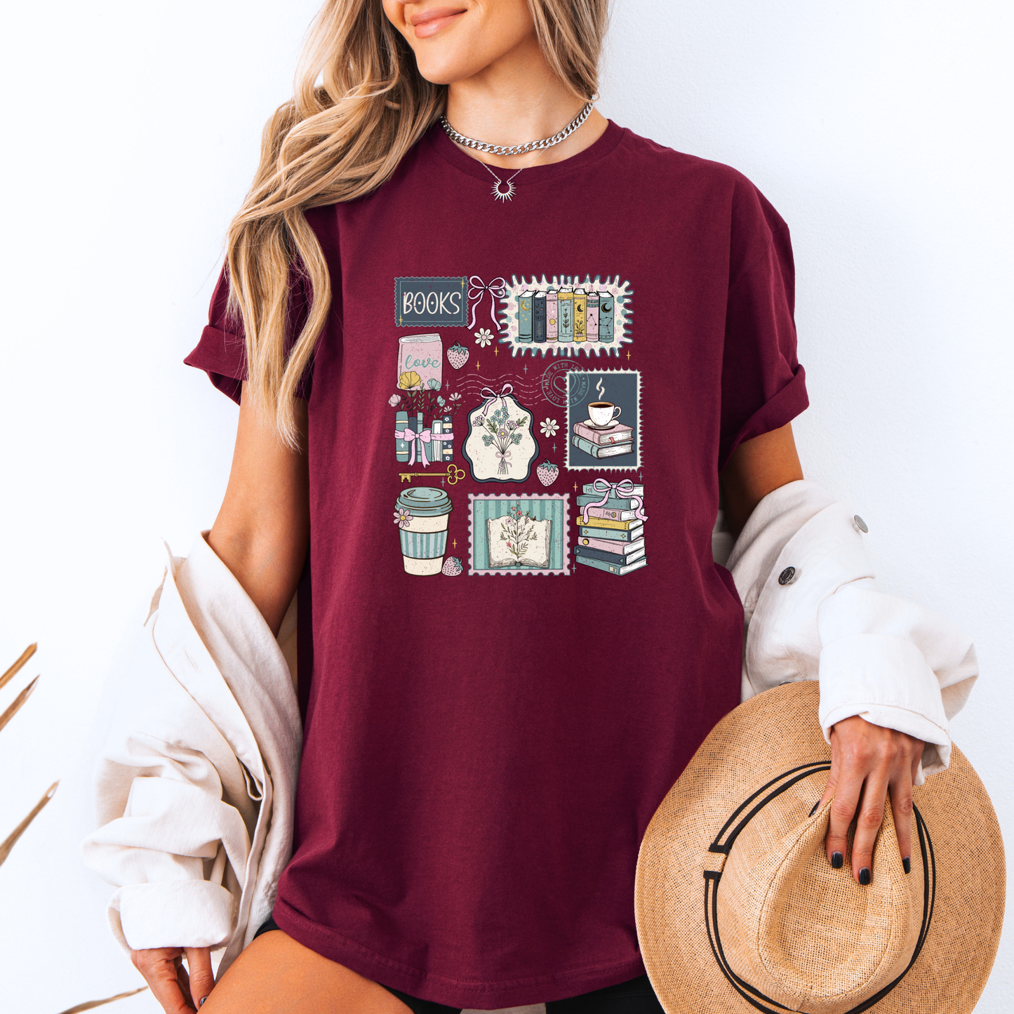Bookish Cozy Life T-Shirt ☕📖🌿