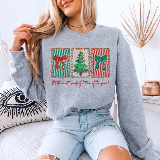 🍬 Sweet Holiday Cheer 🎄 Organic Cotton Sweatshirt