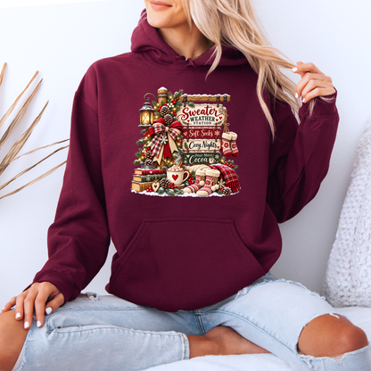 The Cosy Christmas Corner 🎄☕  Premium Christmas Hoodie