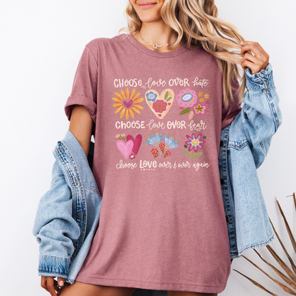 Choose Love T-shirt 100% Organic Cotton
