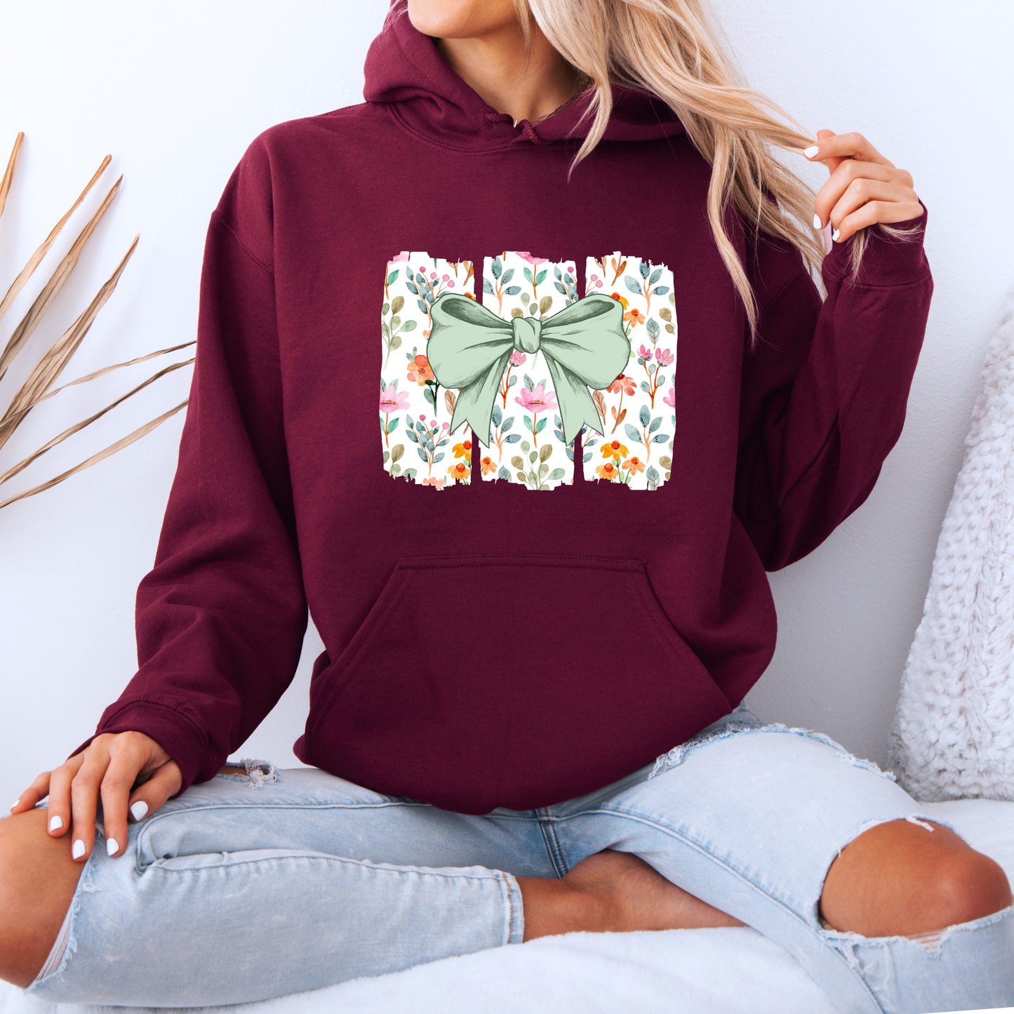 Floral Bow ✨Luxuriously Thick Hoodie✨ 🎀