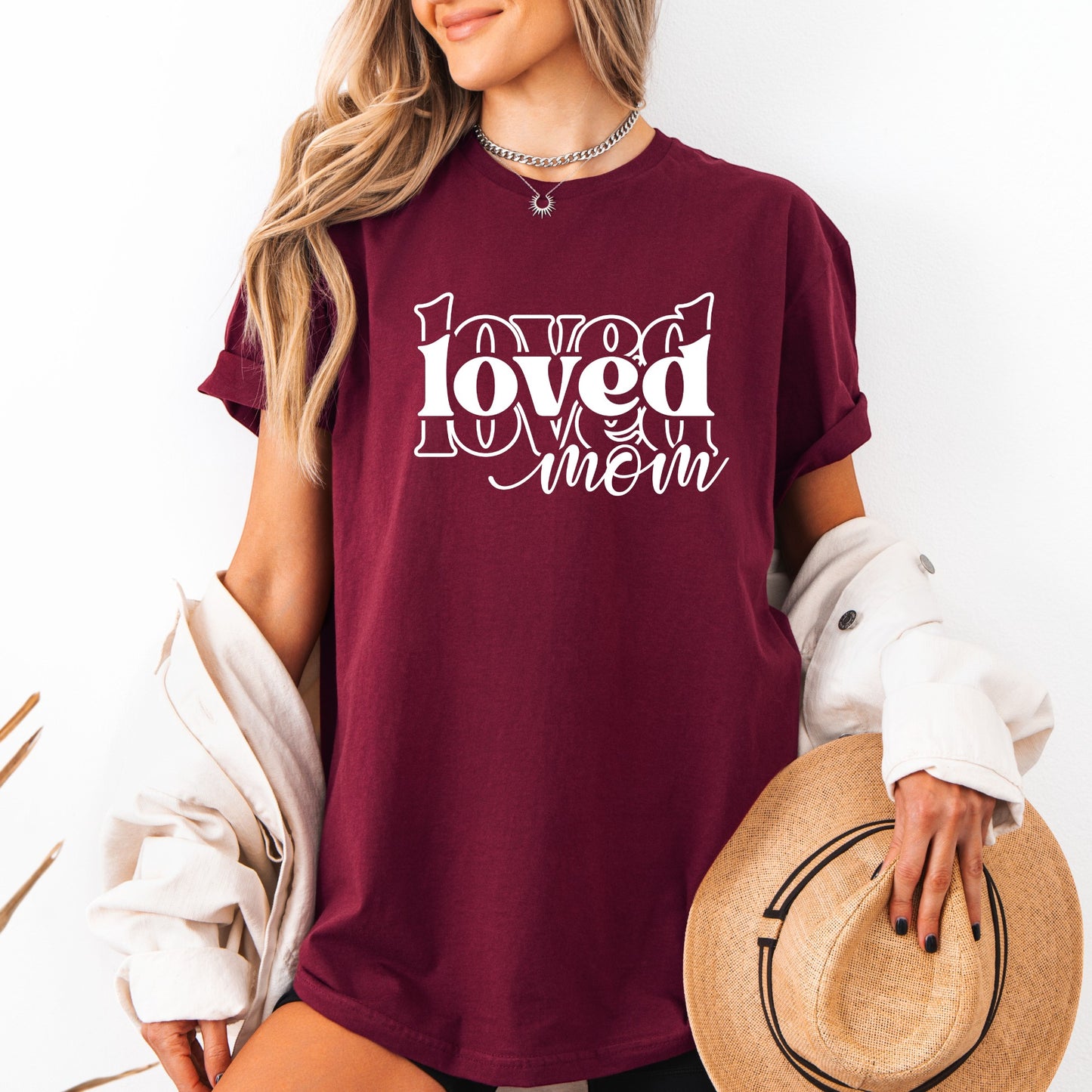 Loved Mom T-shirt 100% Organic Cotton