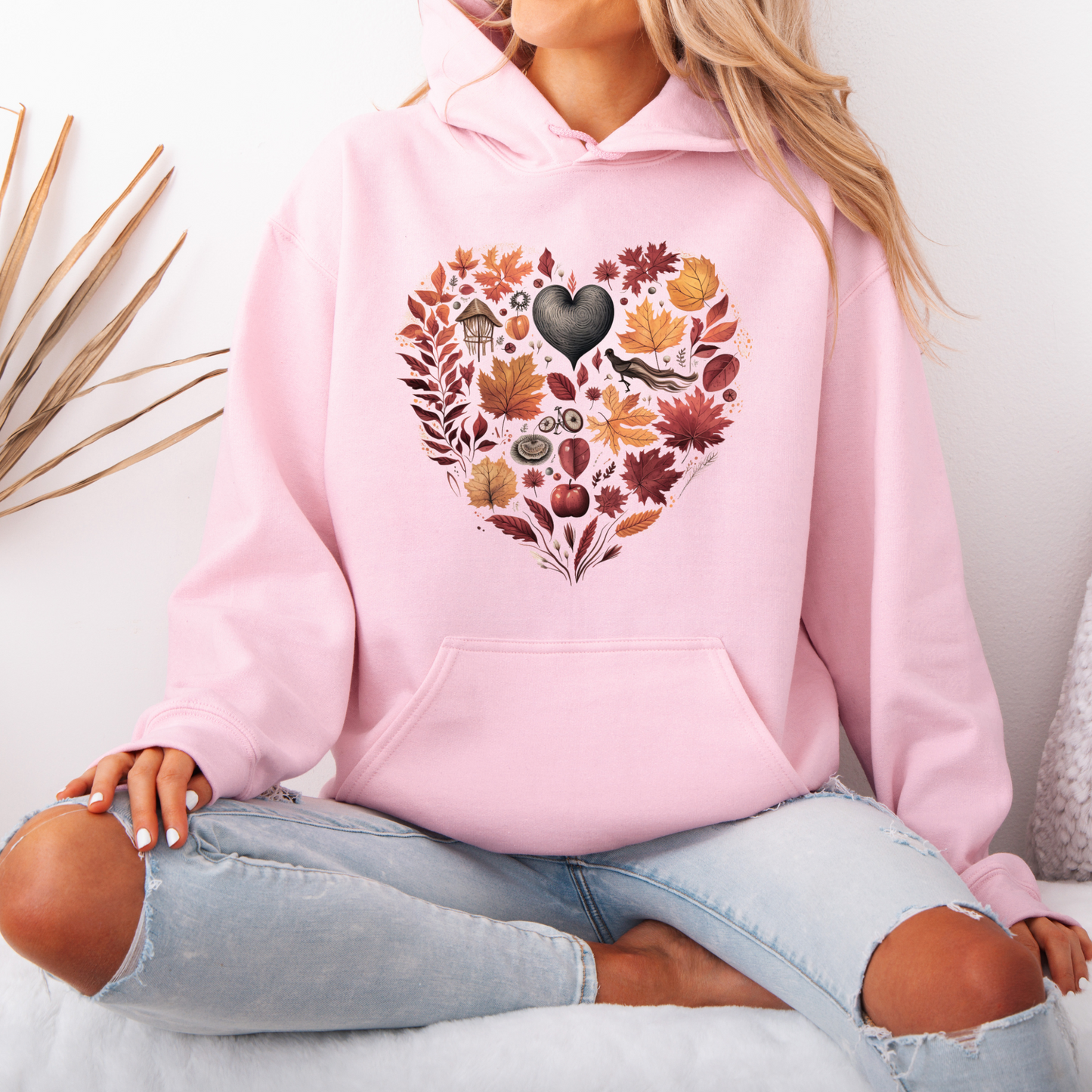 🍁🖤 Autumn Heart Luxuriously Thick Hoodie✨