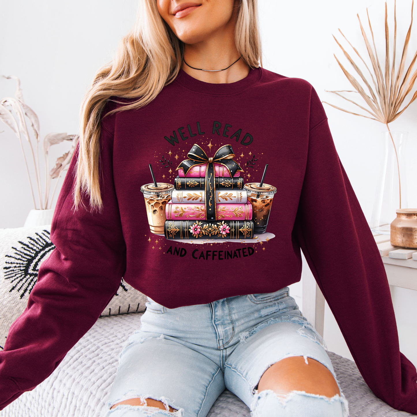 📚☕ Well Read & Caffeinated Sweatshirt ✨
