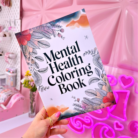 🧠💖 Mental Health Coloring Book – Mindful Moments Edition 🎨🌸