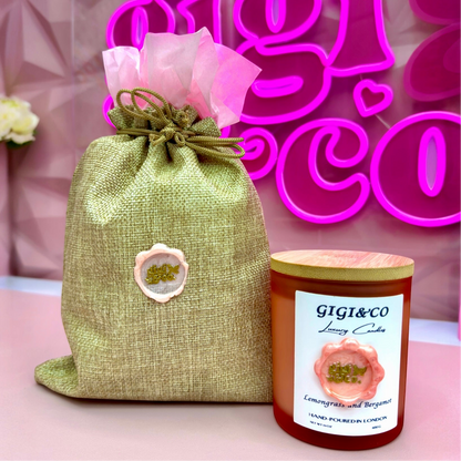 Lemongrass and Bergamot Scented Candle