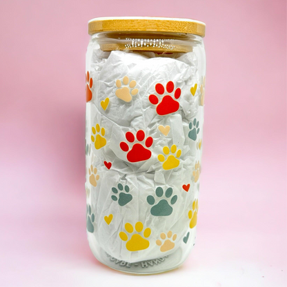 ‘Life is Better With Cats’ 16oz (455ml) Iced Coffee Glass Cup