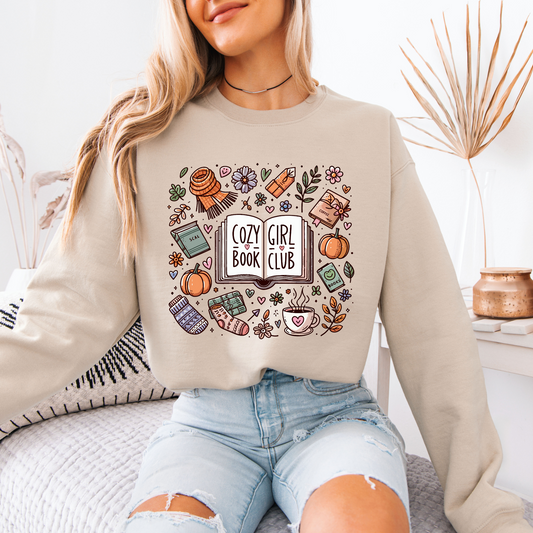 Cozy Book Girl Club Sweatshirt 📚✨