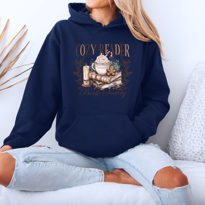 ☕ Cozy Reader Society 📖  Luxuriously Thick Hoodie